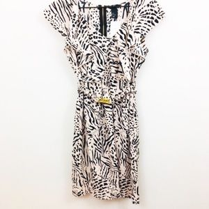 NWT H&M Animal Print Ruffle Dress